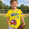 Custom Kids Baseball Jersey - Personalized Birthday Gifts For Kids - The Adventure Starts With Me
