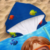 Custom Photo Poncho Beach Towel - Personalized Summer Vacation And Travel Gifts For Women, Men, Kids - Little Ocean Explorer