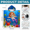 Custom Photo Poncho Beach Towel - Personalized Summer Vacation And Travel Gifts For Women, Men, Kids - Little Ocean Explorer
