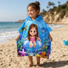 Custom Photo Poncho Beach Towel - Personalized Summer Vacation And Travel Gifts For Women, Men, Kids - Summer Is Calling