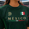 Custom Women's Mexico World Football Jersey Crop Tee - Personalized Birthday Gifts For Football Lovers, Sports Fans, Sports Lovers - Viva La Passion On Pitch