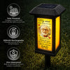 Custom Photo Solar Garden Light - Personalized Memorial Sympathy Gifts For Loss Of Mom, Dad - Always Loved, Forever Missed