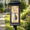 Custom Photo Solar Garden Light - Personalized Pet Memorial Sympathy Gifts For Dogs, Cats - Always Chasing Rainbows