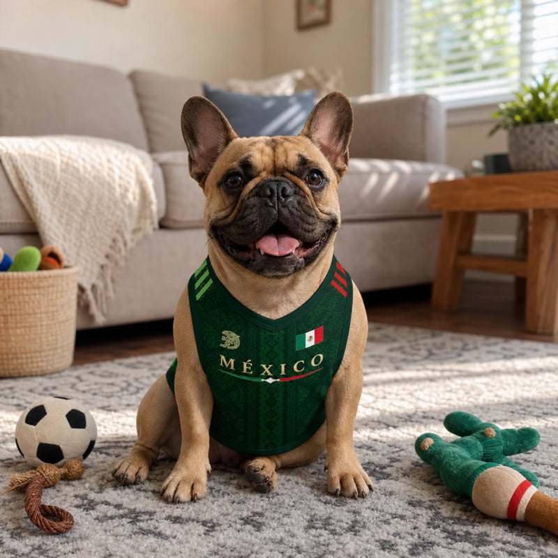 Custom Mexico World Football Pet Jersey - Personalized Birthday Gifts For Football Dog Cat Lovers, Dog Dad And Mom, Cat Owners - Furry Champion