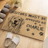 Personalized Photo Home Decor Decorative Mat - Personalized Birthday Gifts For Dog Cat Lovers, Dog Dad And Mom, Cat Owners - Welcome To Our Pawfect Home
