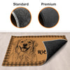 Personalized Photo Home Decor Decorative Mat - Personalized Birthday Gifts For Dog Cat Lovers, Dog Dad And Mom, Cat Owners - Home Is Where The Paws Are
