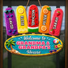 Custom Poolside Wood Sign - Personalized Summer Vacation And Travel Gifts For Grandma, Grandpa - Family Fun Starts Here