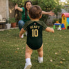 Custom Mexico World Football Baby Jersey Bodysuit - Personalized Baby Shower, Gender Reveal Gifts For New Moms, New Dads, Football Lovers - Future El Tri Star In Making