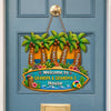 Custom Poolside Wood Sign - Personalized Summer Vacation And Travel Gifts For Grandma, Grandpa - Grandkids Pool Party