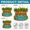Custom Poolside Wood Sign - Personalized Summer Vacation And Travel Gifts For Grandma, Grandpa - Grandkids Pool Party