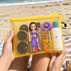 Custom Sandproof Mesh Beach Pouch - Personalized Summer Vacation And Travel Gifts For Women, Besties, Sisters, BFF - Salt Air Happy Soul