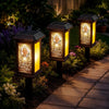 Custom Photo Solar Garden Light - Personalized Memorial Sympathy Gifts For Loss Of Mom, Dad - Forever With You