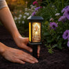 Custom Photo Solar Garden Light - Personalized Memorial Sympathy Gifts For Loss Of Mom, Dad - Forever With You