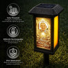 Custom Photo Solar Garden Light - Personalized Memorial Sympathy Gifts For Loss Of Mom, Dad - Forever With You