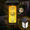 Custom Photo Solar Garden Light - Personalized Pet Memorial Sympathy Gifts For Dogs, Cats - Forever My Best Friend
