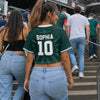 Custom Women's Mexico World Football Jersey Crop Tee - Personalized Birthday Gifts For Football Lovers, Sports Fans, Sports Lovers - Green Blood, Bold Heart, Zero Limits