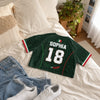 Custom Women's Mexico World Football Jersey Crop Tee - Personalized Birthday Gifts For Football Lovers, Sports Fans, Sports Lovers - Top Bins Or Nothing, Coach