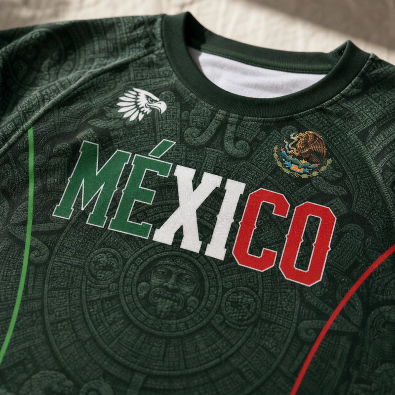 Custom Women's Mexico World Football Jersey Crop Tee - Personalized Birthday Gifts For Football Lovers, Sports Fans, Sports Lovers - Top Bins Or Nothing, Coach