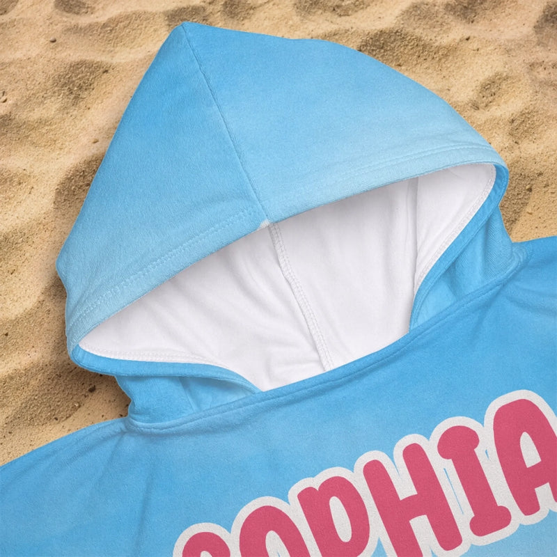 Custom Poncho Beach Towel - Personalized Summer Vacation And Travel Gifts For Women, Men, Kids - Find Me At The Beach