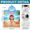 Custom Poncho Beach Towel - Personalized Summer Vacation And Travel Gifts For Women, Men, Kids - Find Me At The Beach