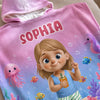 Custom Poncho Beach Towel - Personalized Summer Vacation And Travel Gifts For Women, Men, Kids - Find Me At The Beach