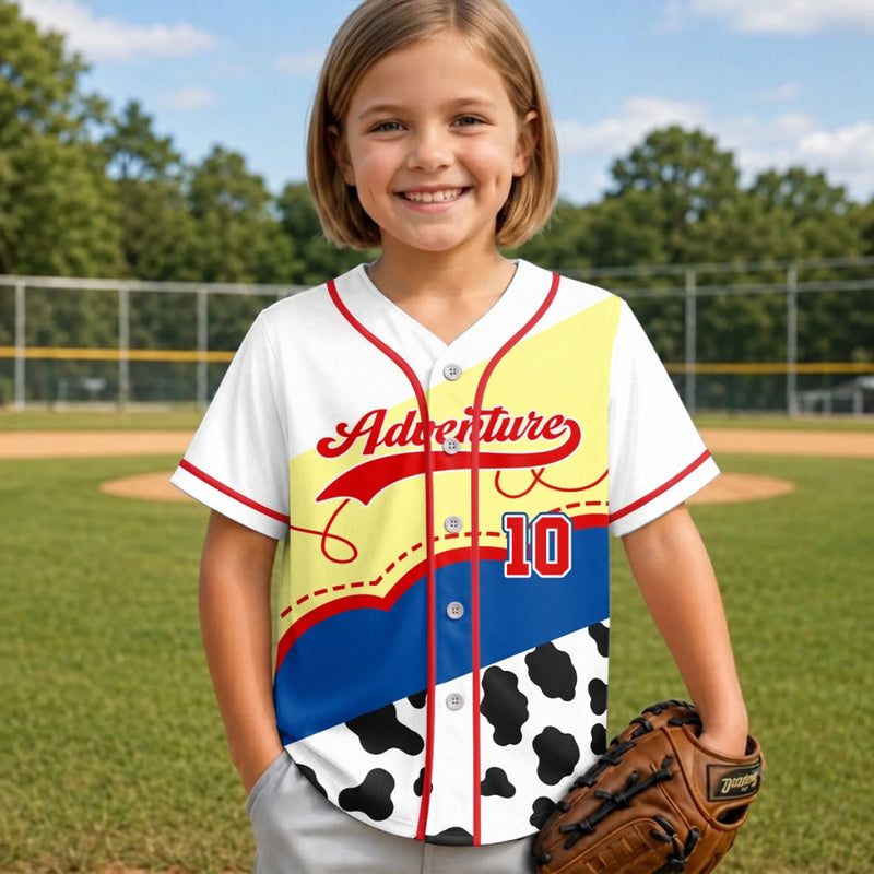 Custom Kids Baseball Jersey - Personalized Birthday Gifts For Kids - Big Dreams Start Small