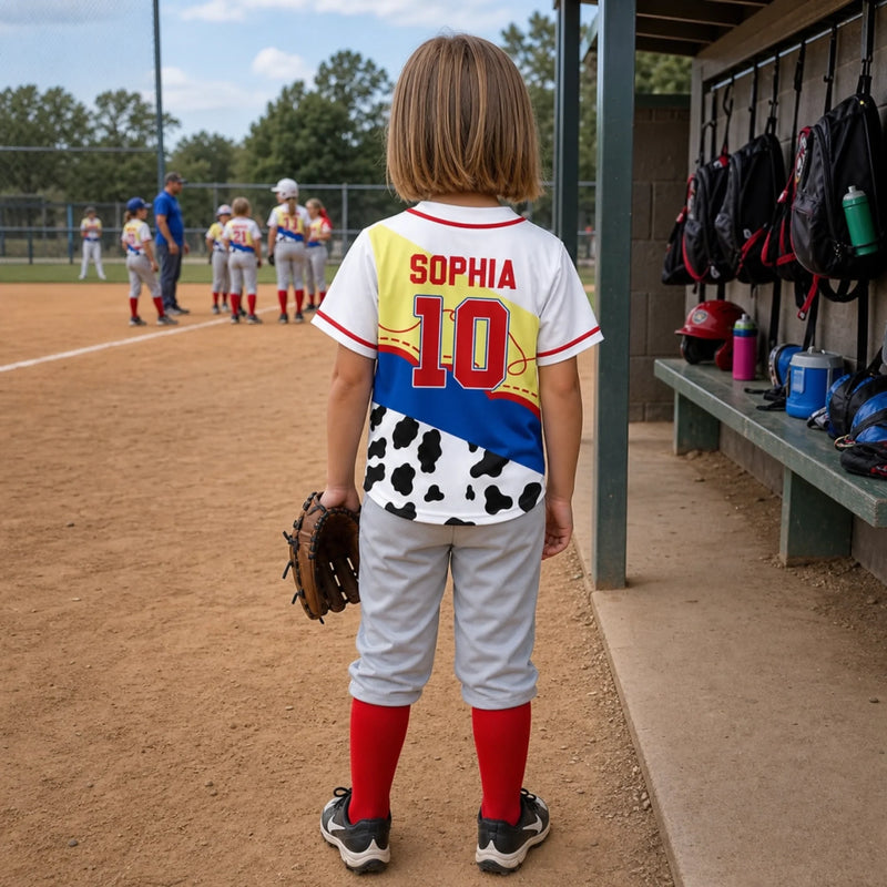 Custom Kids Baseball Jersey - Personalized Birthday Gifts For Kids - Big Dreams Start Small