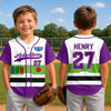 Custom Kids Baseball Jersey - Personalized Birthday Gifts For Kids - Born To Shine