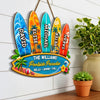 Custom Poolside Wood Sign - Personalized Summer Vacation And Travel Gifts For Mom, Dad, Brother, Sister, Kids - Our Paradise