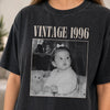 Custom Photo Washed Cotton T-shirt - Personalized Birthday Gifts For Men, Women - Main Character Since Day One