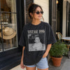 Custom Photo Washed Cotton T-shirt - Personalized Birthday Gifts For Men, Women - Main Character Since Day One