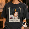 Custom Photo Washed Cotton T-shirt - Personalized Birthday Gifts For Men, Women - Born A Legend