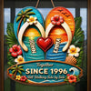 Custom Poolside Wood Sign - Personalized Summer Vacation And Travel Gifts For Husband And Wife, Him And Her - Still Walking Side By Side