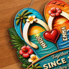 Custom Poolside Wood Sign - Personalized Summer Vacation And Travel Gifts For Husband And Wife, Him And Her - Still Walking Side By Side