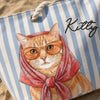 Custom Summer Beach Bag - Personalized Birthday Gifts For Dog Cat Lovers, Dog Dad And Mom, Cat Owners - Sunny Paws Happy Days