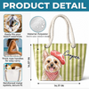 Custom Summer Beach Bag - Personalized Birthday Gifts For Dog Cat Lovers, Dog Dad And Mom, Cat Owners - Sunny Paws Happy Days
