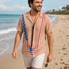 Custom Unisex Tropical Hawaiian Aloha Shirt - Personalized Summer Vacation And Travel Gifts For Men - Proud And Free