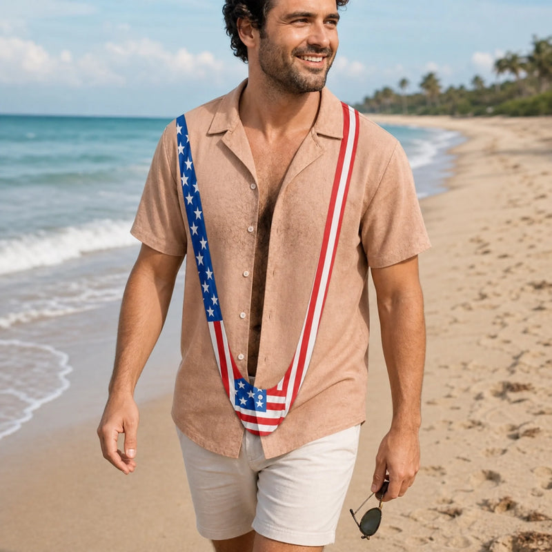 Custom Unisex Tropical Hawaiian Aloha Shirt - Personalized Summer Vacation And Travel Gifts For Men - Proud And Free