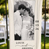 Custom Photo Welcome Banner - Personalized Anniversary Wedding Gifts For Husband And Wife, Him And Her - The Beginning Of Our Forever Story