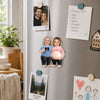 Custom Photo Squishy Acrylic Fridge Magnet - Personalized Baby Shower, Gender Reveal Gifts For New Moms, New Parents - Sweet Ultrasound, Squishy Tummy
