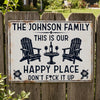 Custom Home Decor Metal Sign - Personalized  Summer Vacation And Travel Gifts For Husband And Wife, Him And Her - Our Favorite Escape