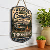 Custom Wood Sign - Personalized Birthday Camping Gifts For Campers, Mom, Dad, Brother, Sister, Kids - Home Is The Campsite