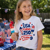 Custom Kids T-shirt - Personalized America 250th Anniversary Gifts For Kids - Our Little Sparkler