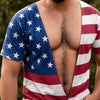 Custom Funny Patriotic T-shirt - Personalized Birthday Gifts For Men - Freedom Looks Good On Me