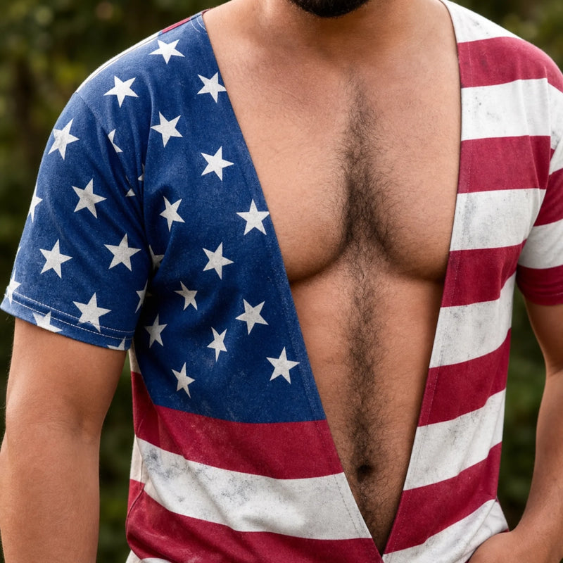 Custom Funny Patriotic T-shirt - Personalized Birthday Gifts For Men - Freedom Looks Good On Me