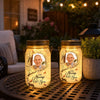 Custom Photo Solar Jar Lantern - Personalized Memorial Sympathy Gifts For Loss of Mom, Dad - Your Memory Is My Treasure