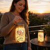 Custom Photo Solar Jar Lantern - Personalized Memorial Sympathy Gifts For Loss of Mom, Dad - Your Memory Is My Treasure