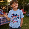 Custom Kids T-shirt - Personalized America 250th Anniversary Gifts For Kids - Our Little Sparkler