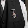 Custom Photo Teardrop Pin - Personalized Memorial Sympathy Gifts For Brides - A Love Remembered Forever