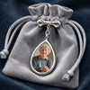Custom Photo Teardrop Pin - Personalized Memorial Sympathy Gifts For Brides - Carried In My Heart Always